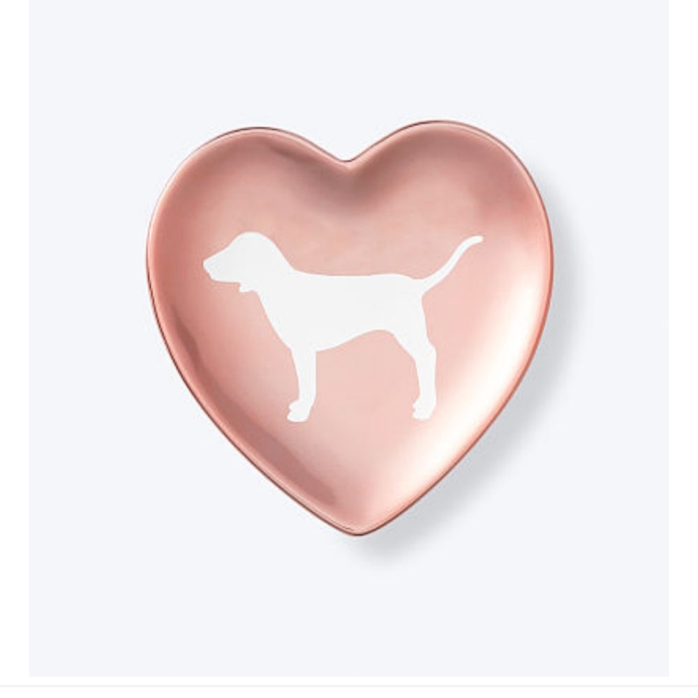VS Pink pup trinket/jewelry dish NIB NWT
